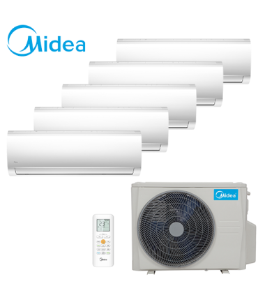 Aer Conditionat MULTISPLIT MIDEA M5OE-42HFN1 / 5x MSMAAU-09HRDN1 Inverter 5 x 9000 BTU/H