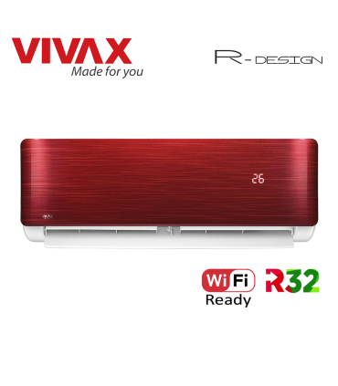 Aer Conditionat VIVAX R-Design ACP-09CH25AERI RED Wi-Fi Ready R32 Inverter 9000 BTU/h