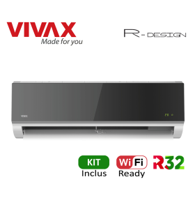 Aer Conditionat VIVAX R-Design ACP-09CH25AERI SILVER MIRROR Wi-Fi Ready Kit de instalare inclus R32 Inverter 9000 BTU/h