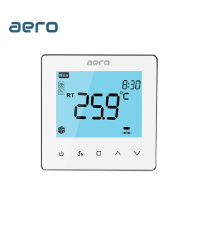 Termostat Ventiloconvector AERO TP528FC4 White, 4 tevi, pentru Incalzire / Racire / Ventilatie, alb