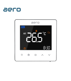 Termostat AERO TP538WHP White, pentru Incalzire in Pardoseala cu Agent Termic, Smart, Programabil, Alb
