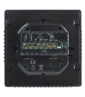 Termostat Ventiloconvector AERO TP528FC2W Black, Wi-Fi, 2 tevi, pentru Incalzire / Racire / Ventilatie, negru