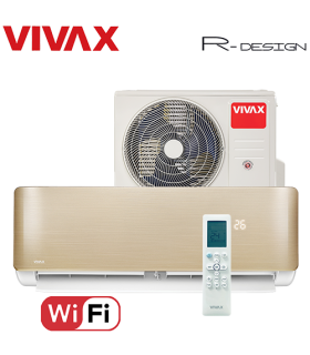 Aer Conditionat VIVAX R-Design ACP-12CH35AERI GOLD Wi-Fi R32 Inverter 12000 BTU/h