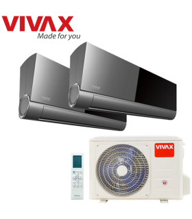 Aer Conditionat MULTISPLIT VIVAX ACP-18COFM50AERI / 2x ACP-09CH25AEVI GREY MIRROR Dublu Split Inverter