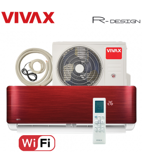 Aer Conditionat VIVAX R-Design ACP-12CH35AERI RED Wi-Fi Kit de instalare inclus R32 Inverter 12000 BTU/h