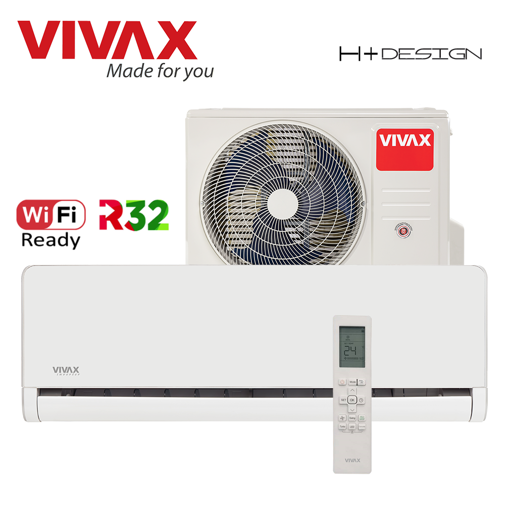 Aer Conditionat VIVAX H+Design ACP-12CH35AEHI+ White Wi-Fi Ready R32 Inverter 12000 BTU/h