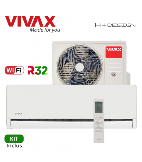 Aer Conditionat VIVAX H+Design ACP-12CH35AEHI+ White Wi-Fi Kit de instalare inclus R32 Inverter 12000 BTU/h