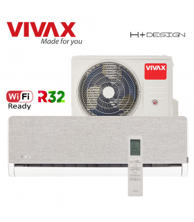 Aer Conditionat VIVAX H+Design ACP-12CH35AEHI+ Silver Wi-Fi Ready R32 Inverter 12000 BTU/h