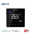Termostat AERO TP538UHPW Black, Wi-Fi, pentru Incalzire Electrica in Pardoseala, Smart, Programabil, Negru