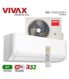 Aer Conditionat VIVAX S-Design PRO ACP-09CH25AESI PRO Wi-Fi Ready Kit de instalare inclus R32 Inverter 9000 BTU/h