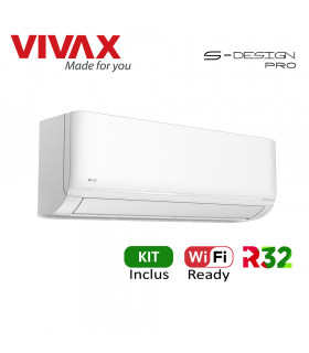 Aer Conditionat VIVAX S-Design PRO ACP-12CH35AESI PRO Wi-Fi Ready Kit de instalare inclus R32 Inverter 12000 BTU/h