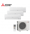 Aer Conditionat MULTISPLIT MITSUBISHI ELECTRIC MXZ-3HA50VF / 3x MSZ-HR25VFK Triplu Split R32 Inverter