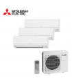 Aer Conditionat MULTISPLIT MITSUBISHI ELECTRIC MXZ-3HA50VF / 3x MSZ-DW25VF Triplu Split R32 Inverter