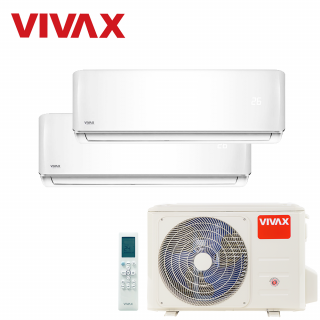 Aer Conditionat MULTISPLIT VIVAX ACP-18COFM50AERI / ACP-09CH25AERI WHITE + ACP-12CH35AERI WHITE Dublu Split Inverter