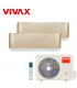 Aer Conditionat MULTISPLIT VIVAX ACP-18COFM50AERI / 2x ACP-12CH35AERI GOLD Dublu Split Inverter