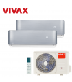 Aer Conditionat MULTISPLIT VIVAX ACP-18COFM50AERI / 2x ACP-09CH25AERI SILVER Dublu Split Inverter