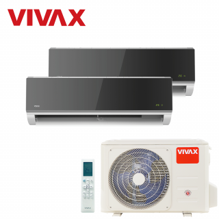 Aer Conditionat MULTISPLIT VIVAX ACP-18COFM50AERI / 2x ACP-12CH35AERI SILVER MIRROR Dublu Split Inverter