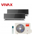 Aer Conditionat MULTISPLIT VIVAX ACP-18COFM50AERI / 2x ACP-12CH35AERI SILVER MIRROR Dublu Split Inverter