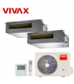 Aer Conditionat MULTISPLIT Duct VIVAX ACP-18COFM50AERI / 2x ACP-12DT35AERI R32 Dublu Split Inverter