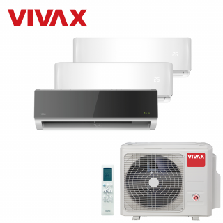 Aer Conditionat MULTISPLIT VIVAX ACP-27COFM79AERI / 2x ACP-09CH25AERI WHITE + ACP-12CH35AERI SILVER MIRROR Triplu Split Inverter