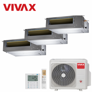 Aer Conditionat MULTISPLIT Duct VIVAX ACP-27COFM79AERI / 3x ACP-12DT35AERI R32 Triplu Split Inverter