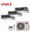 Aer Conditionat MULTISPLIT Duct VIVAX ACP-27COFM79AERI / 3x ACP-12DT35AERI R32 Triplu Split Inverter