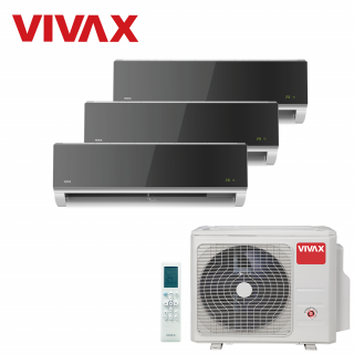 Aer Conditionat MULTISPLIT VIVAX ACP-27COFM79AERI / 3x ACP-12CH35AERI SILVER MIRROR Triplu Split Inverter