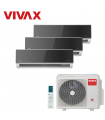 Aer Conditionat MULTISPLIT VIVAX ACP-27COFM79AERI / 3x ACP-12CH35AERI SILVER MIRROR Triplu Split Inverter