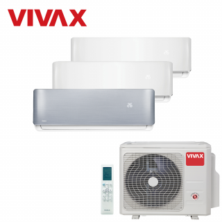 Aer Conditionat MULTISPLIT VIVAX ACP-21COFM60AERI / 2x ACP-09CH25AERI WHITE + ACP-12CH35AERI SILVER Triplu Split Inverter