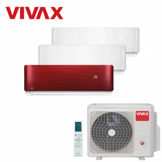 Aer Conditionat MULTISPLIT VIVAX ACP-27COFM79AERI / 2x ACP-09CH25AERI WHITE + ACP-12CH35AERI RED Triplu Split Inverter