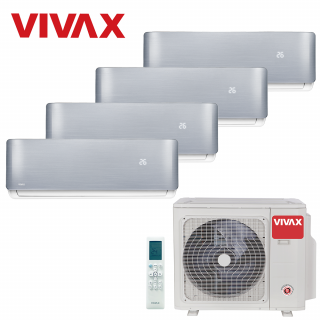 Aer Conditionat MULTISPLIT VIVAX ACP-28COFM82AERI / 4x ACP-09CH25AERI SILVER Inverter