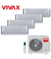 Aer Conditionat MULTISPLIT VIVAX ACP-28COFM82AERI / 3x ACP-09CH25AERI SILVER + ACP-12CH35AERI SILVER Inverter