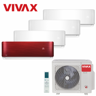 Aer Conditionat MULTISPLIT VIVAX ACP-28COFM82AERI / 3x ACP-09CH25AERI WHITE + ACP-12CH35AERI RED Inverter