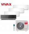 Aer Conditionat MULTISPLIT VIVAX ACP-36COFM105AERI / 3x ACP-09CH25AERI WHITE + ACP-12CH35AERI SILVER MIRROR Inverter