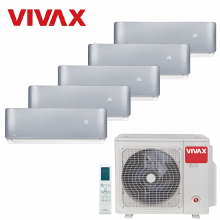 Aer Conditionat MULTISPLIT VIVAX ACP-42COFM123AERI / 3x ACP-09CH25AERI SILVER + 2x ACP-12CH35AERI SILVER Inverter