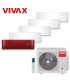Aer Conditionat MULTISPLIT VIVAX ACP-42COFM123AERI / 4x ACP-09CH25AERI WHITE + ACP-12CH35AERI RED Inverter