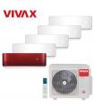 Aer Conditionat MULTISPLIT VIVAX ACP-42COFM123AERI / 4x ACP-09CH25AERI WHITE + ACP-12CH35AERI RED Inverter