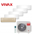 Aer Conditionat MULTISPLIT VIVAX ACP-42COFM123AERI / 4x ACP-09CH25AERI WHITE + ACP-12CH35AERI GOLD Inverter