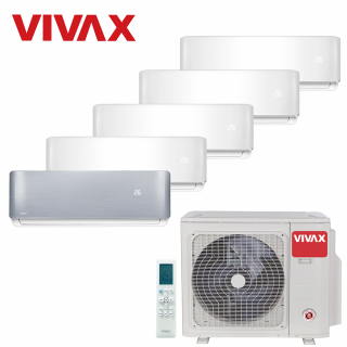 Aer Conditionat MULTISPLIT VIVAX ACP-42COFM123AERI / 4x ACP-09CH25AERI WHITE + ACP-12CH35AERI SILVER Inverter