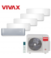 Aer Conditionat MULTISPLIT VIVAX ACP-42COFM123AERI / 4x ACP-09CH25AERI WHITE + ACP-12CH35AERI SILVER Inverter