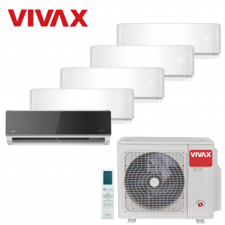 Aer Conditionat MULTISPLIT VIVAX ACP-42COFM123AERI / 4x ACP-09CH25AERI WHITE + ACP-12CH35AERI SILVER MIRROR Inverter