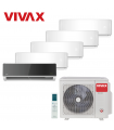 Aer Conditionat MULTISPLIT VIVAX ACP-42COFM123AERI / 4x ACP-09CH25AERI WHITE + ACP-12CH35AERI SILVER MIRROR Inverter