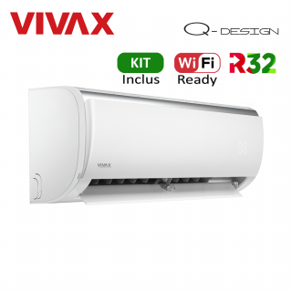 Aer Conditionat VIVAX Q-Design ACP-09CH25AEQI Kit de instalare inclus R32 Inverter 9000 BTU/h