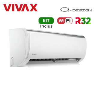 Aer Conditionat VIVAX Q-Design ACP-09CH25AEQI Wi-Fi Kit de instalare inclus R32 Inverter 9000 BTU/h