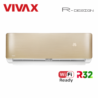 Aer Conditionat VIVAX R-Design ACP-12CH35AERI GOLD Wi-Fi Ready R32 Inverter 12000 BTU/h