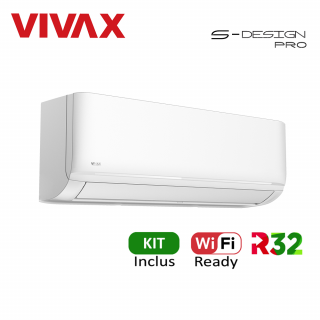 Aer Conditionat VIVAX S-Design PRO ACP-12CH35AESI PRO Wi-Fi Ready Kit de instalare inclus R32 Inverter 12000 BTU/h