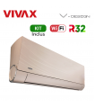 Aer Conditionat VIVAX V-Design ACP-12CH35AEVI GOLD Wi-Fi Kit de instalare inclus R32 Inverter 12000 BTU/h