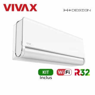 Aer Conditionat VIVAX H+Design ACP-12CH35AEHI+ White Wi-Fi Kit de instalare inclus R32 Inverter 12000 BTU/h