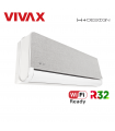 Aer Conditionat VIVAX H+Design ACP-12CH35AEHI+ Silver Wi-Fi Ready R32 Inverter 12000 BTU/h