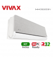 Aer Conditionat VIVAX H+Design ACP-12CH35AEHI+ Silver Wi-Fi Ready Kit de instalare inclus R32 Inverter 12000 BTU/h